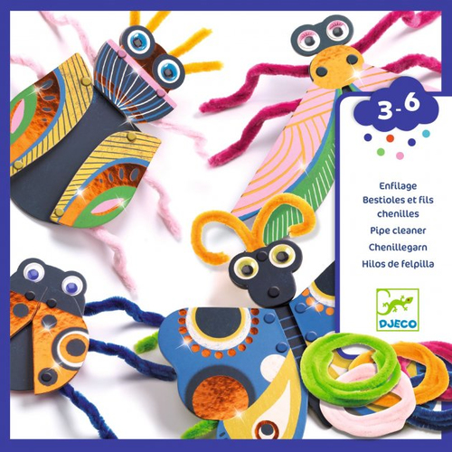 Enfilage Bebetes et fils chenilles