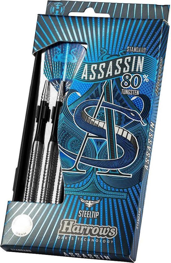 Fléchettes Assassin 80 steel 20g Bleu