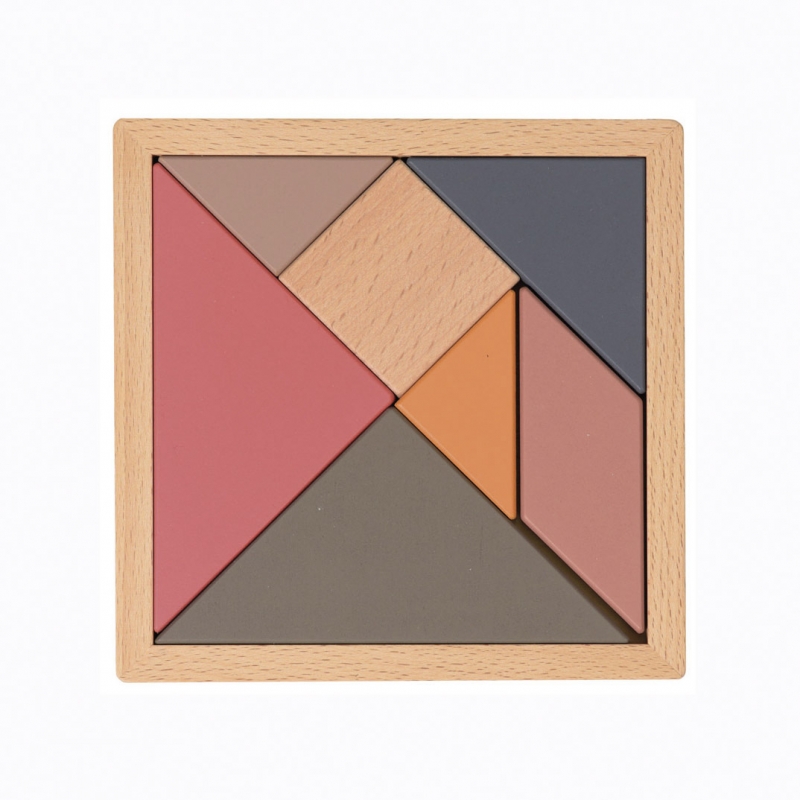 Tangram en bois  15X15 cm