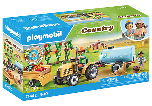71442  Fermier avec tracteur et citerne