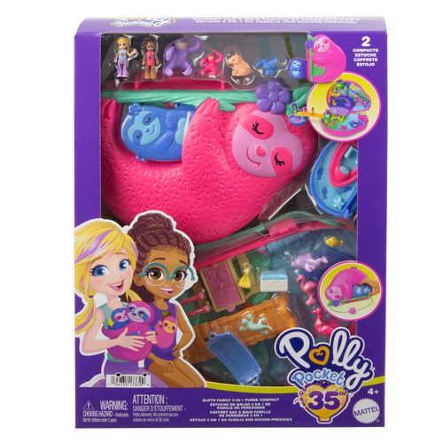 Polly Pocket – Coffret 2 en 1 La Famille des Paresseux