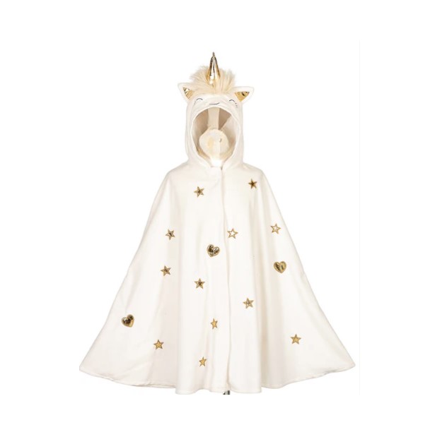 Cape licorne Blanche - 4-8 ans - 104-128 cm