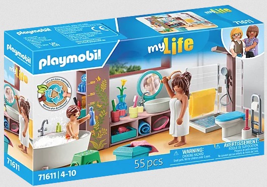 71611 Salle de bains avec douche et baignoire