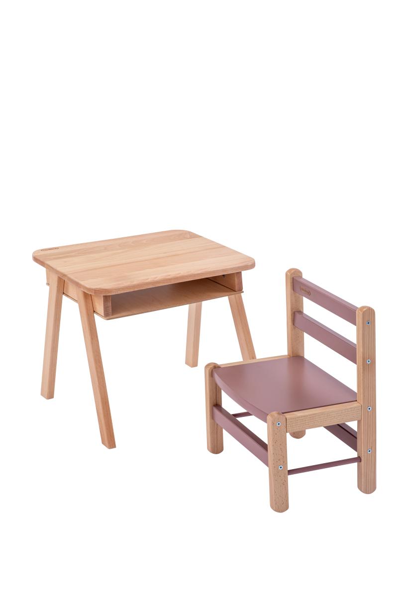 Chaise basse Louise Hybride Vieux Rose