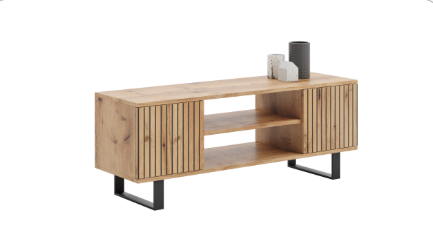 Meuble TV 155 cm décor bois design