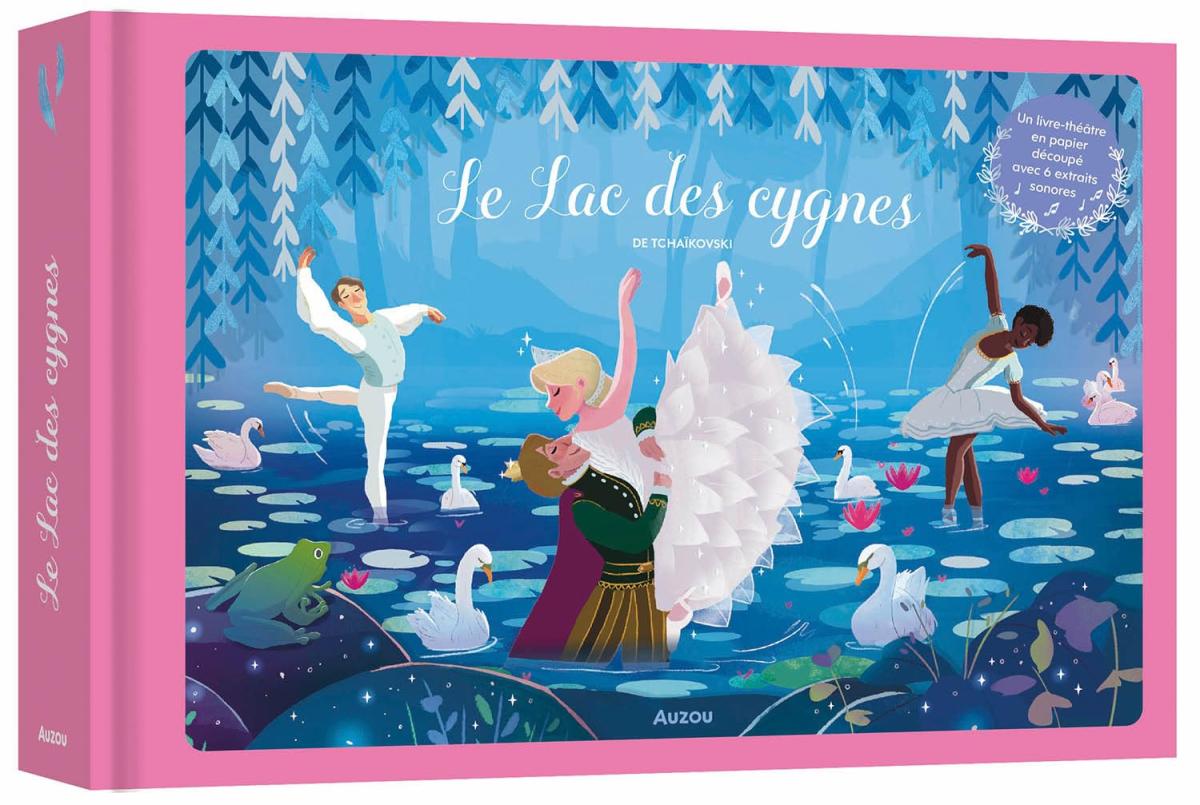 Livre papiers decoupes sonore - Le lac des cygnes