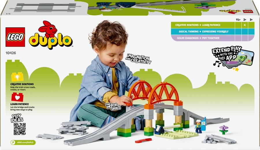 10426 Set d'extension : Les rails et le pont du train LEGO® DUPLO® Ma ville
