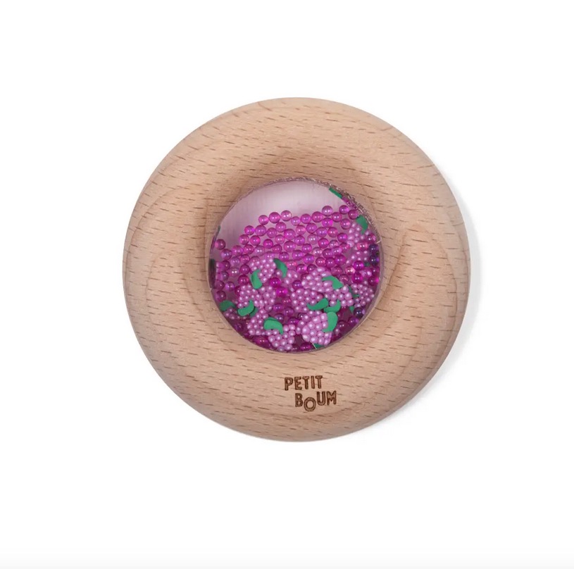 Donut sensoriel en bois - Raisins