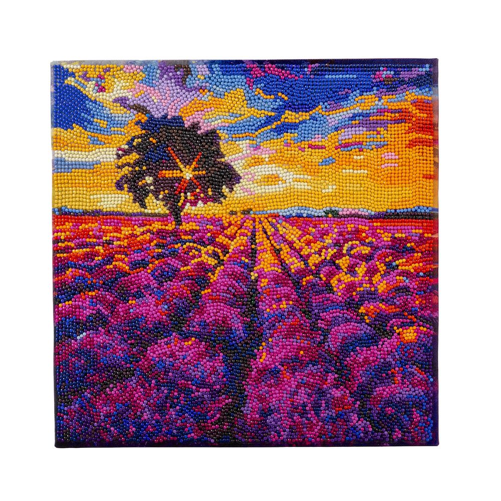 Kit tableau diamant 30x30cm- Lavande