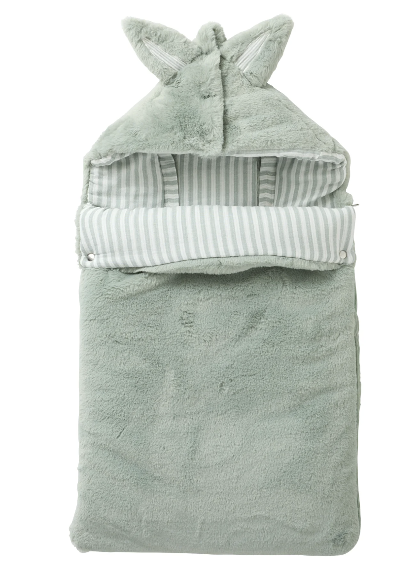 Nid d ange 0 - 6 mois Fausse fourrure vert de gris