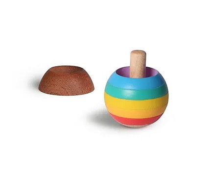 Toupie en bois boule asst
