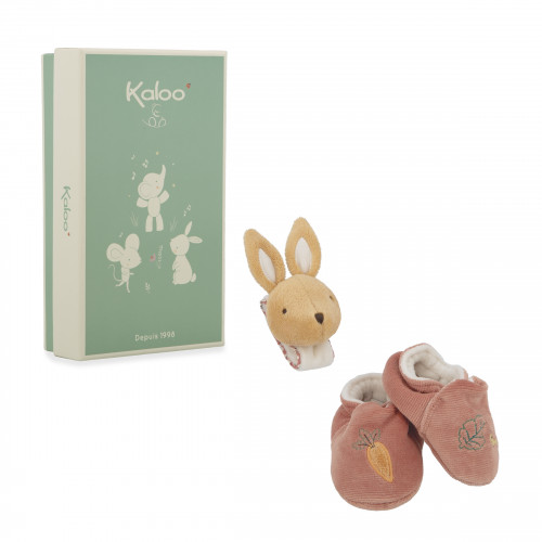 Coffret chaussons et bracelet sonores lapin