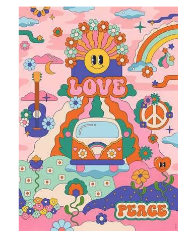 Nathan - Puzzle 1000P - Hippie Cha Cha Pop
