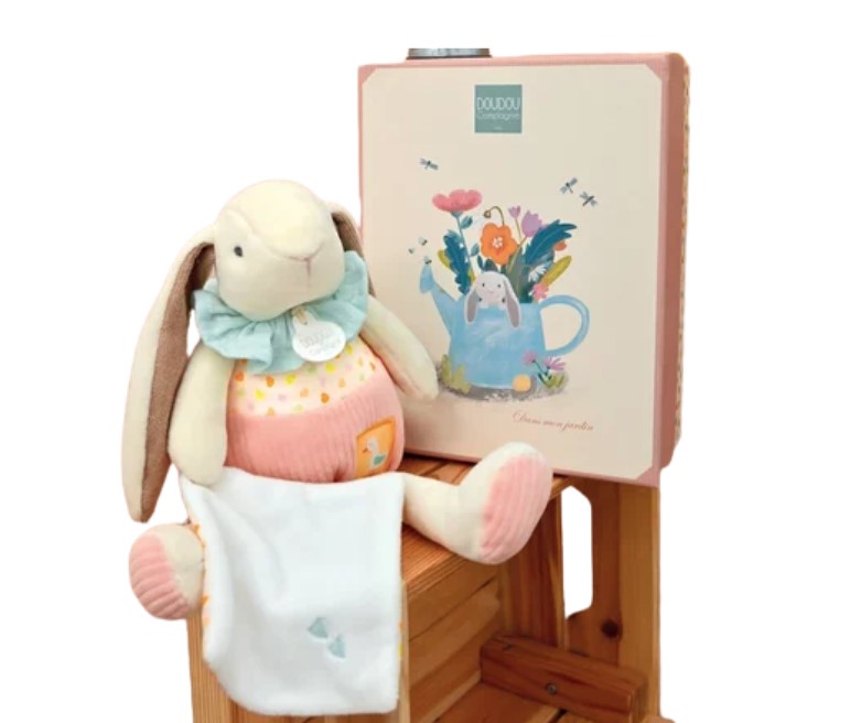 LAPIN CIBOULETTE - Pantin avec doudou