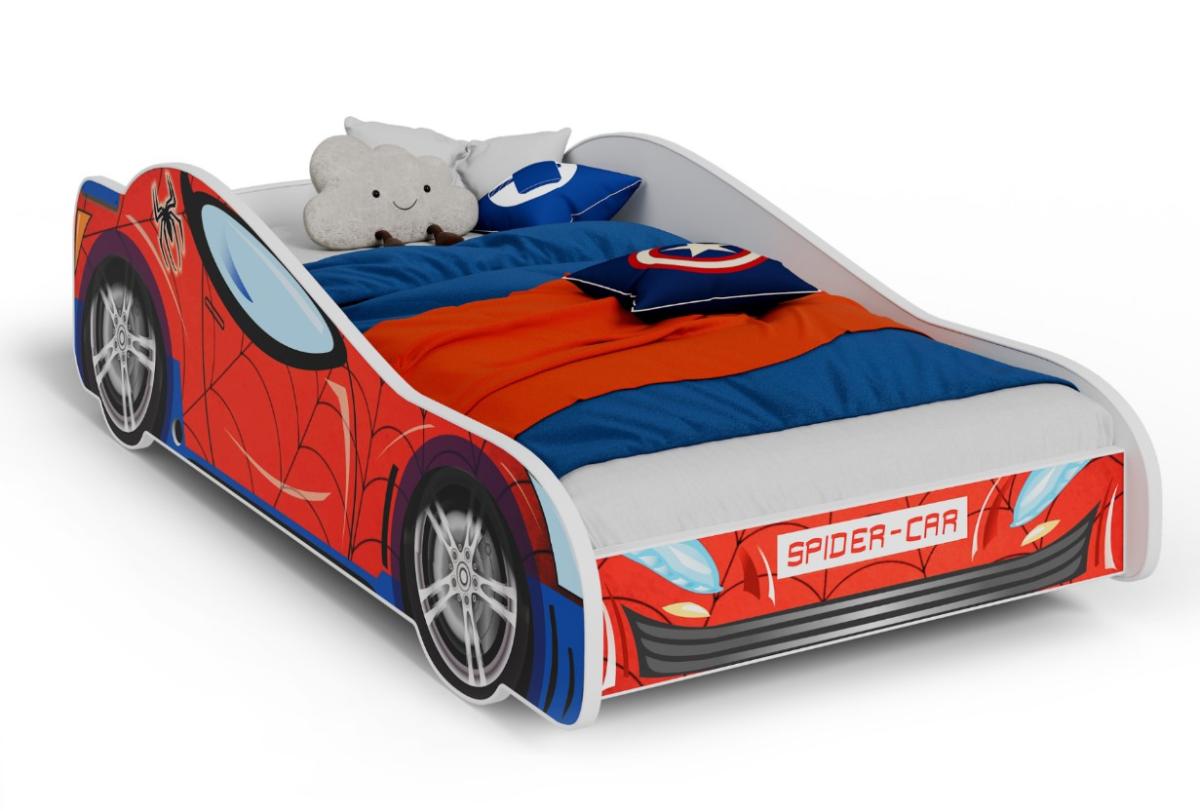 Lit simple enfant hero spider 160 avec matelas