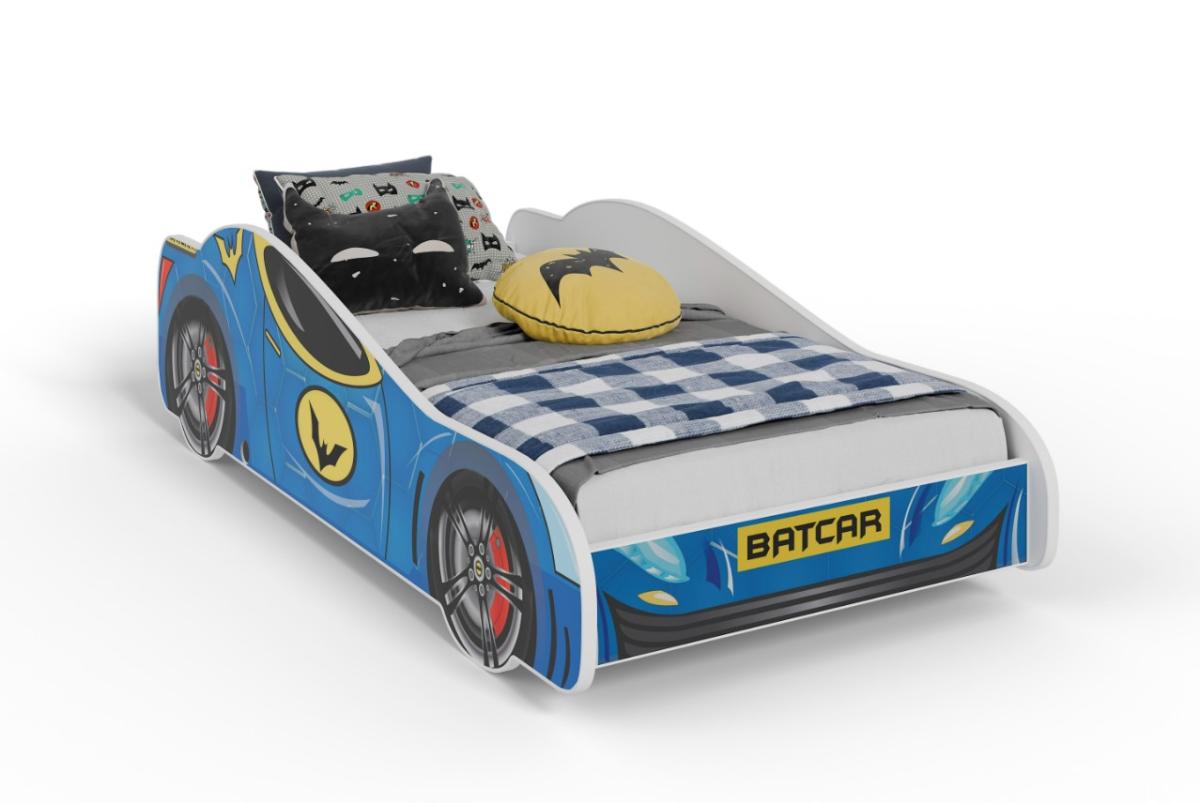 Lit simple enfant hero-batmobile 140 avec matelas