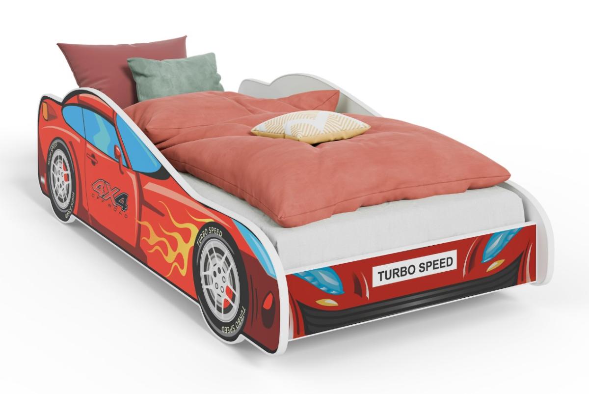 Lit simple enfant 4x4 70x140 cm avec matelas