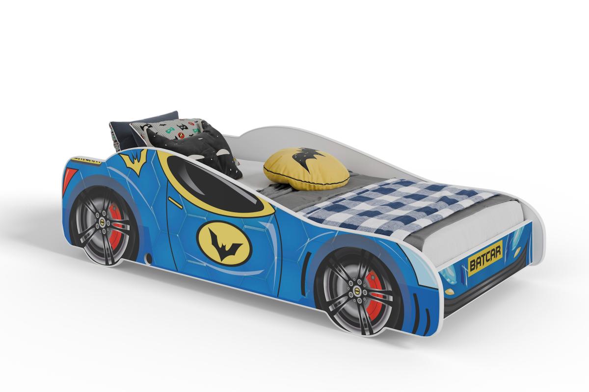 Lit simple enfant hero-batmobile 160 avec matelas
