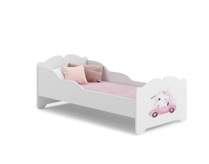 Lit enfant ANNI 160x80 CHAT avec matelas