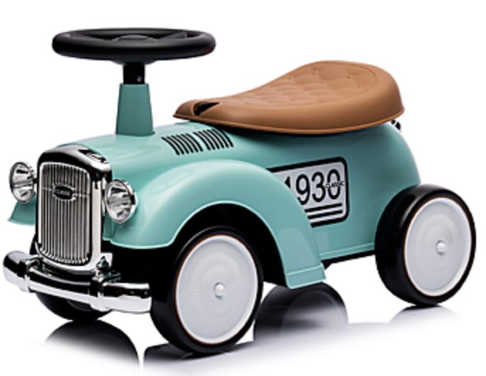 Trotteur voiture retro - Bleu clair