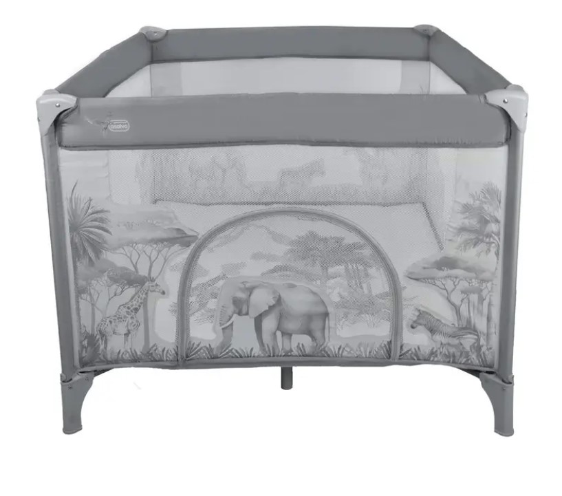 Parc Carré - motif savane gris