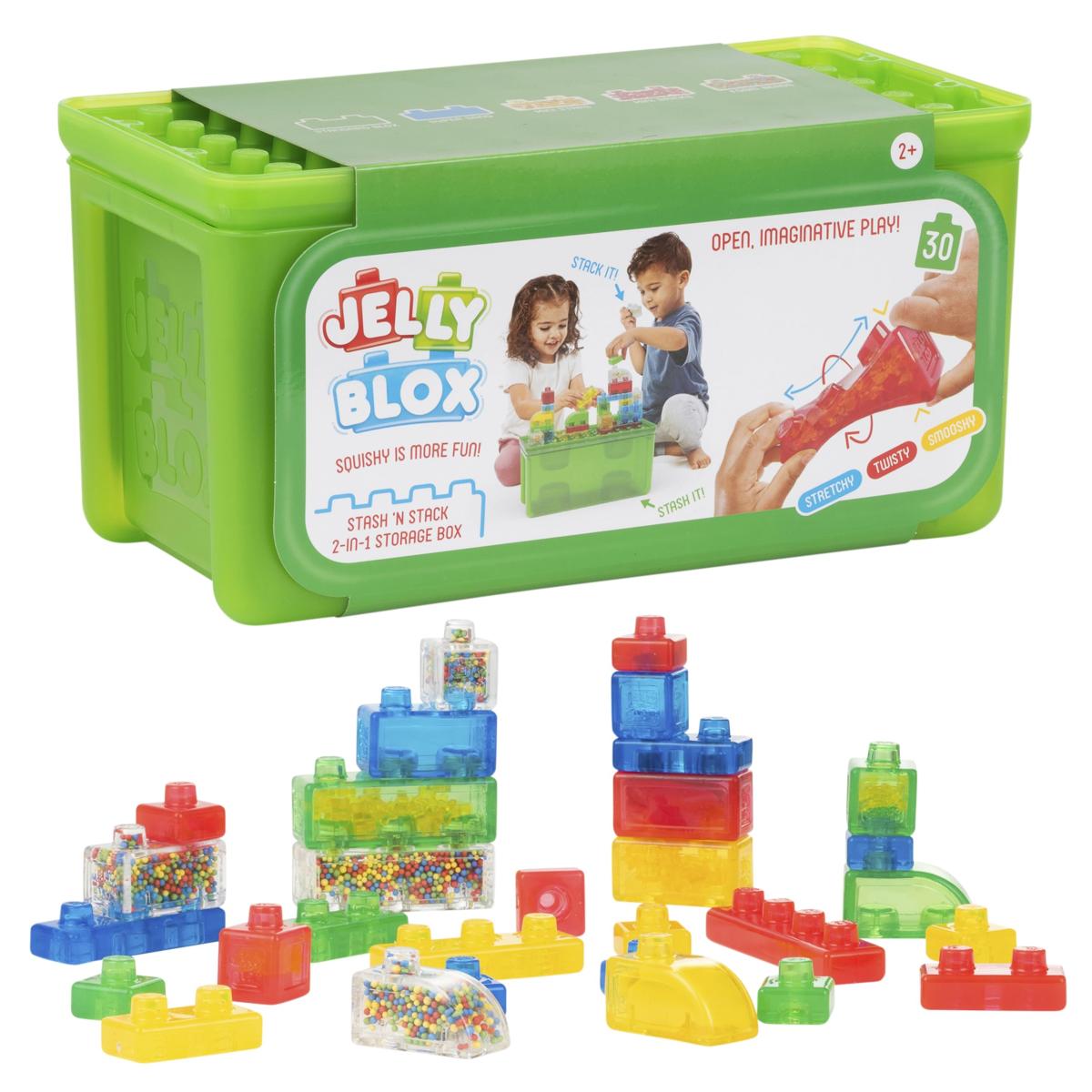 Jelly blox 30 Blocs de Construction Tactiles 