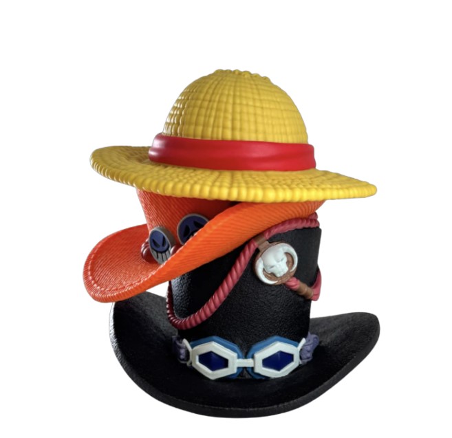Tirelire - Pile de chapeaux de Luffy Ace Sabo
