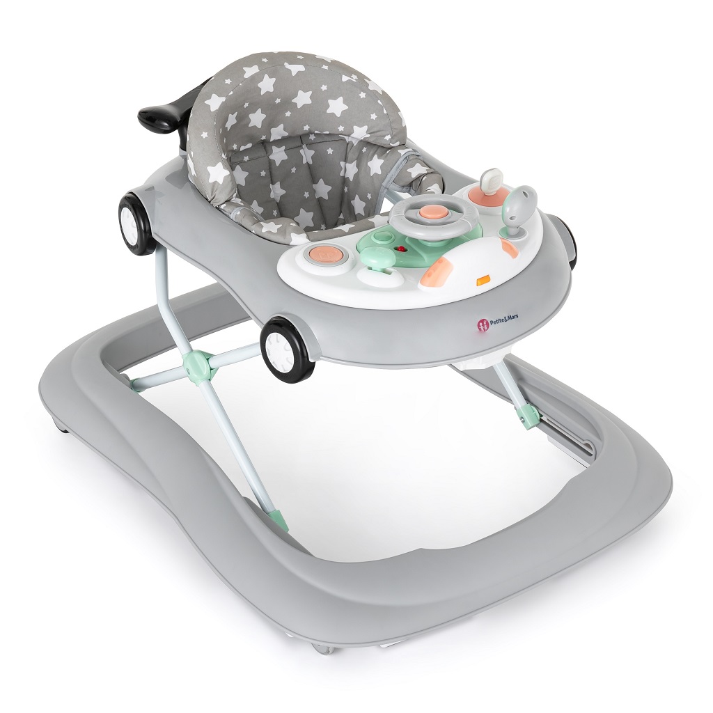 Trotteur Bébé Musical Cabrio gris