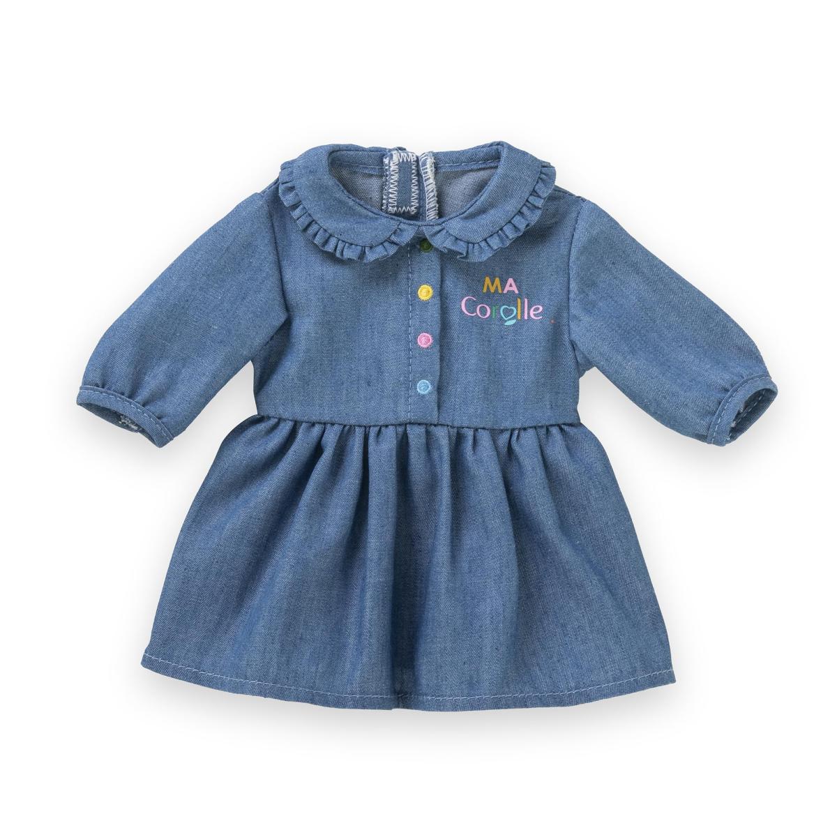 Robe Denim Manches Longues, vêtement, pour poupée Ma Corolle, 36cm