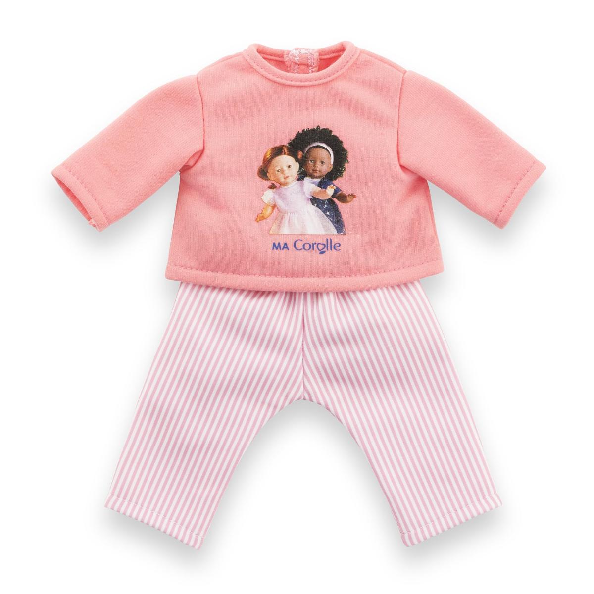 Pyjama Rose 2 pièces vetements pour poupée Ma Corolle, 36cm
