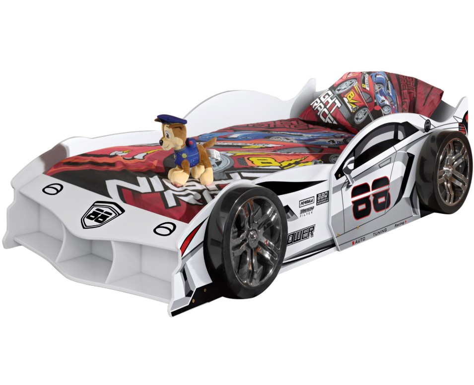 Lit Voiture Max Blanc 90x200