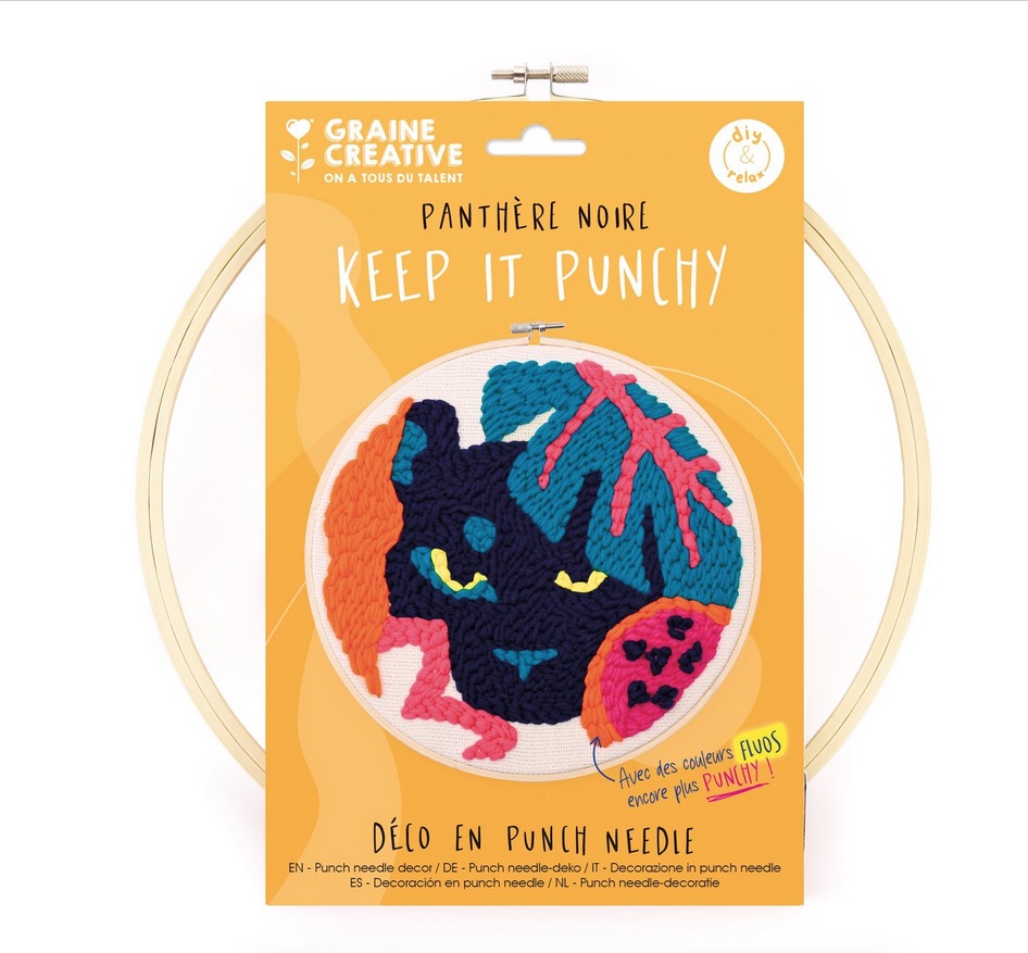 Kit Punch needle Panthere noire