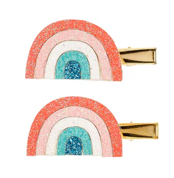 Set de 2 pinces a cheveux Jiske arc en ciel