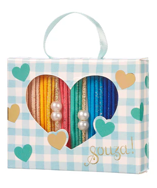 Set de 24 elastiques a cheveux Lente verts