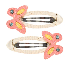 Set de 2 barettes a cheveux Maecy papillon