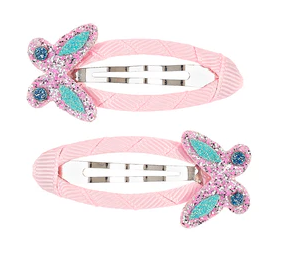 Set de 2 barettes a cheveux Nella papillon
