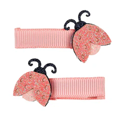 Set de 2 pinces a cheveux coccinelle