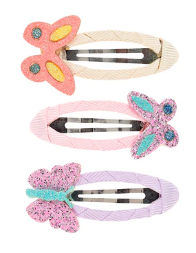 Set de 3 barettes Xeni papillon