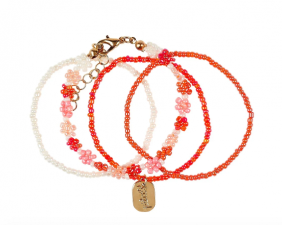 Bracelets Millie Fleur rose