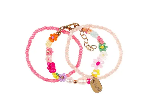 Bracelets Loiz fleur rose