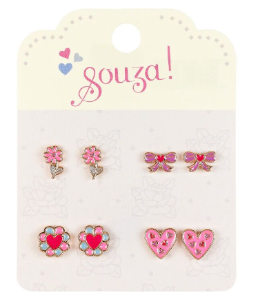 Boucle d'oreille a clou Tyra fleurs