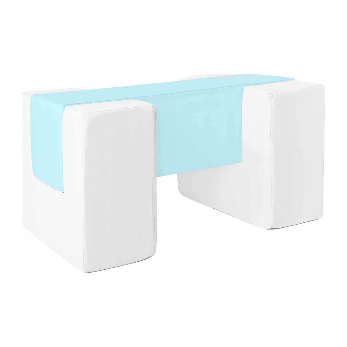 Blocs en mousse blanc bleu pastel