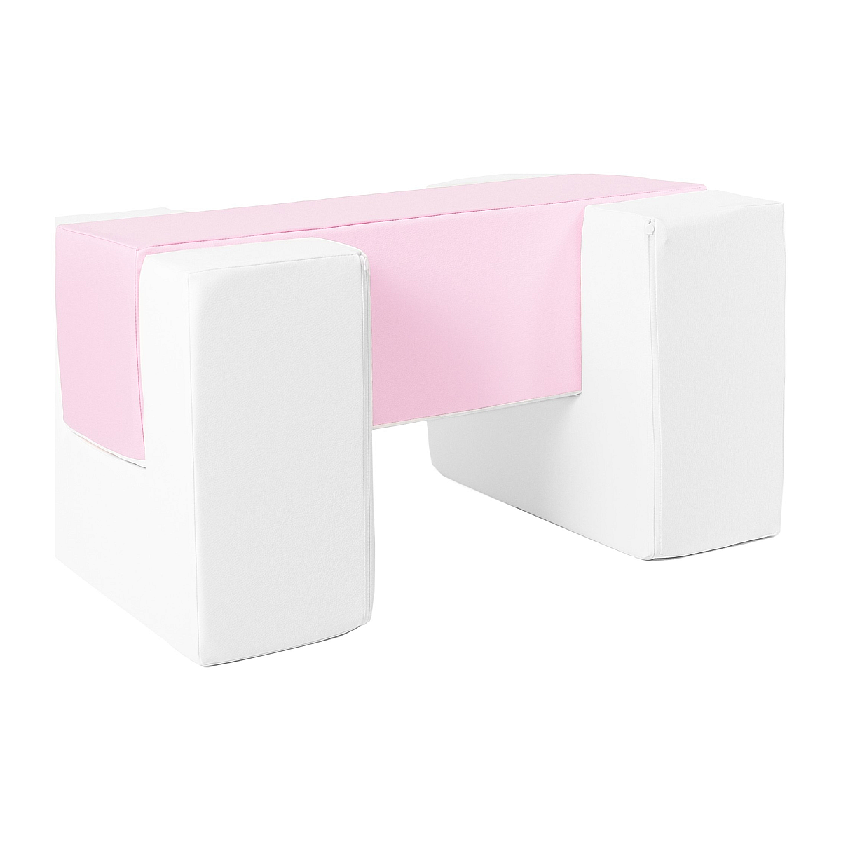 Blocs en mousse blanc rose