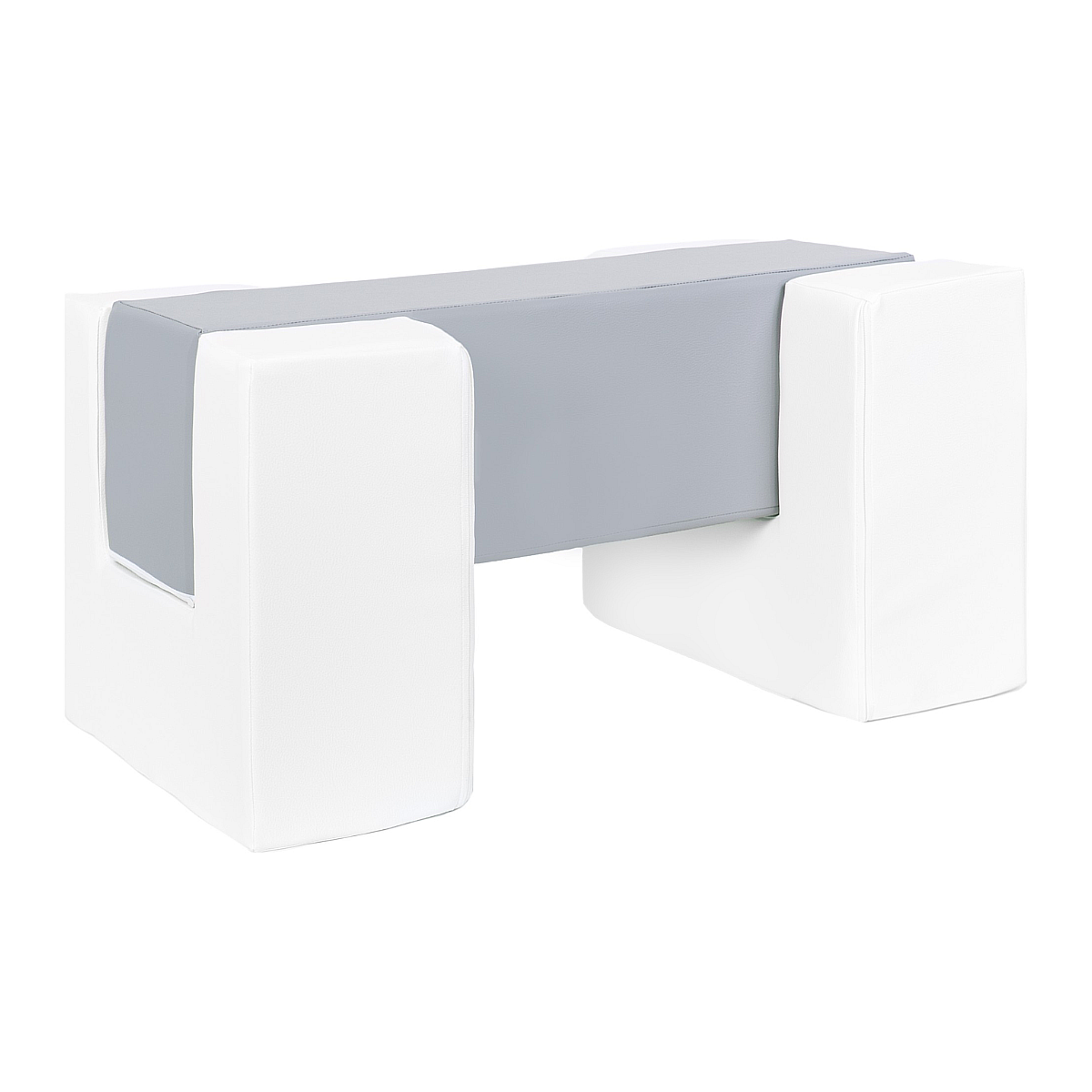 Blocs en mousse blanc gris