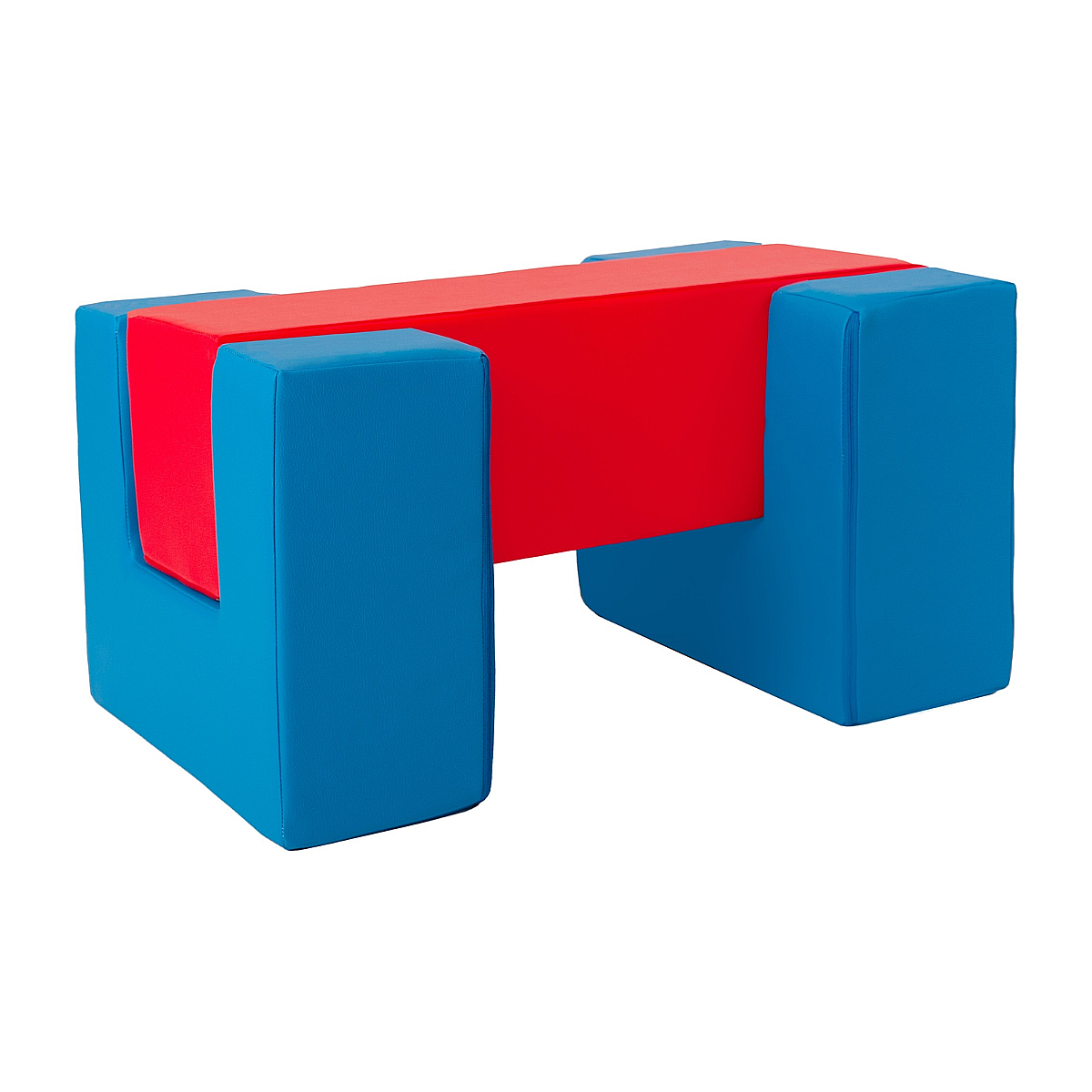 Blocs en mousse bleu marine rouge
