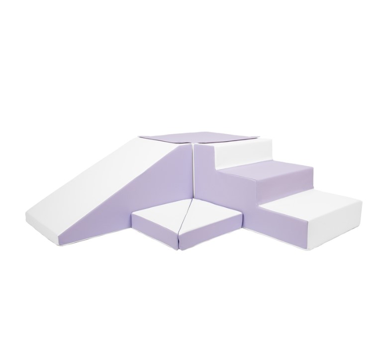 Set de 4 blocs en mousse blanc lilas