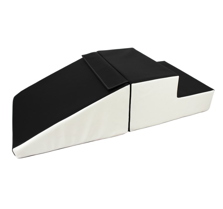 Set de 2 grands blocs en mousse noir - blanc