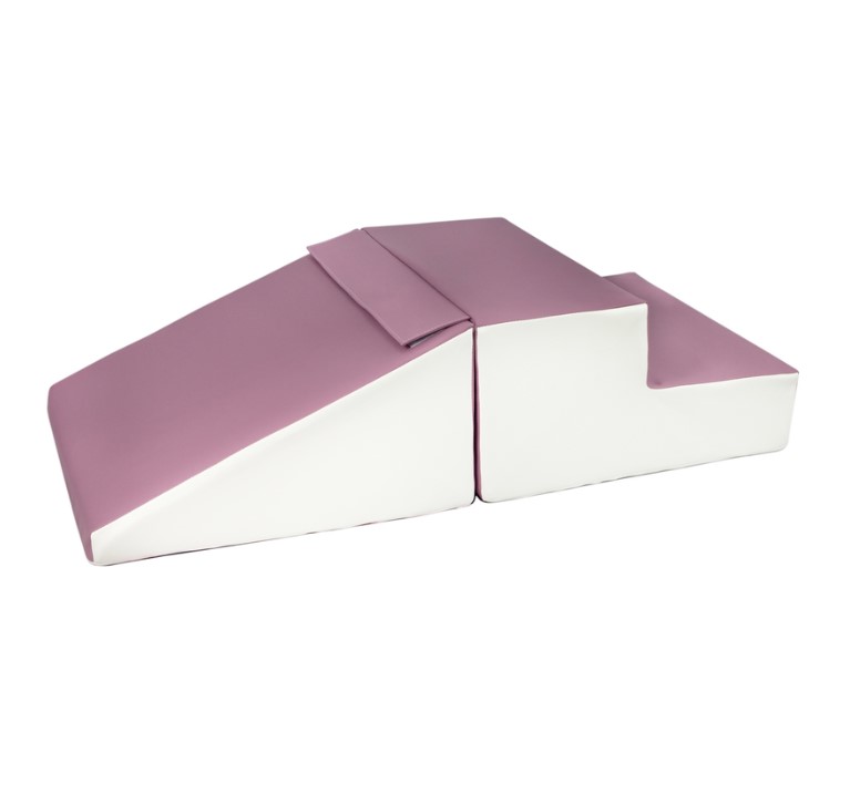 Set de 2 grands blocs en mousse blanc violet