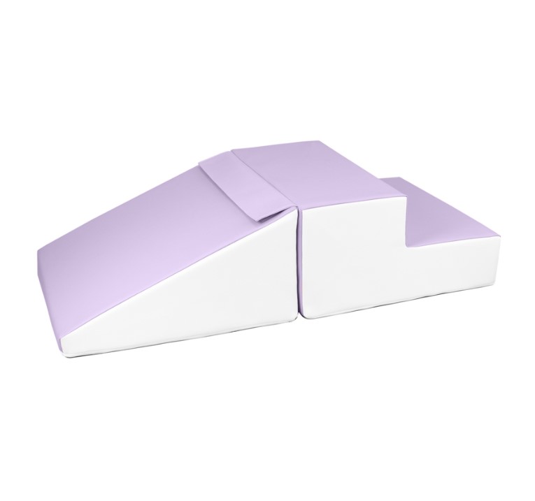 Set de 2 grands blocs en mousse blanc lilas