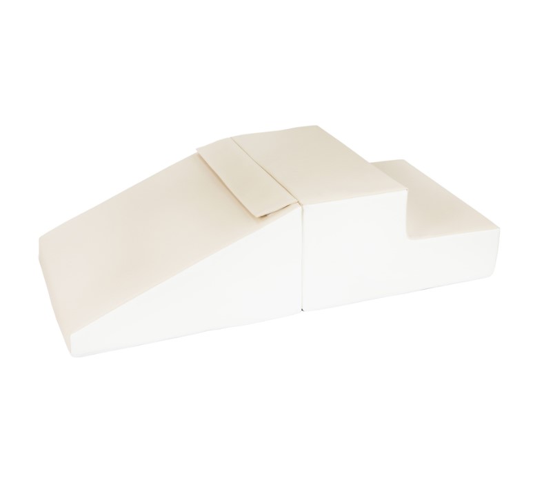 Set de 2 grands blocs en mousse blanc cappuccino